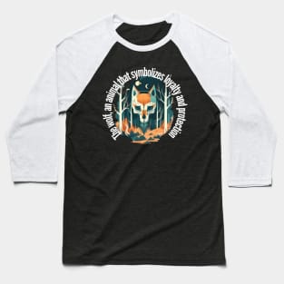 Wolf skull in forest Baseball T-Shirt